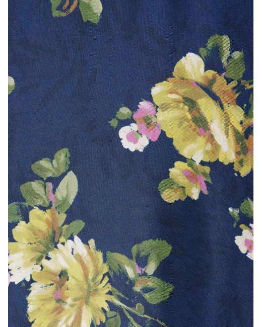 Vestido largo Swing con estampado floral LaDoubleJ de color Blue