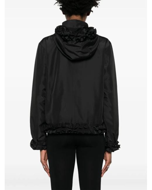 Coperni Black Bomberjacke Mit Kapuze