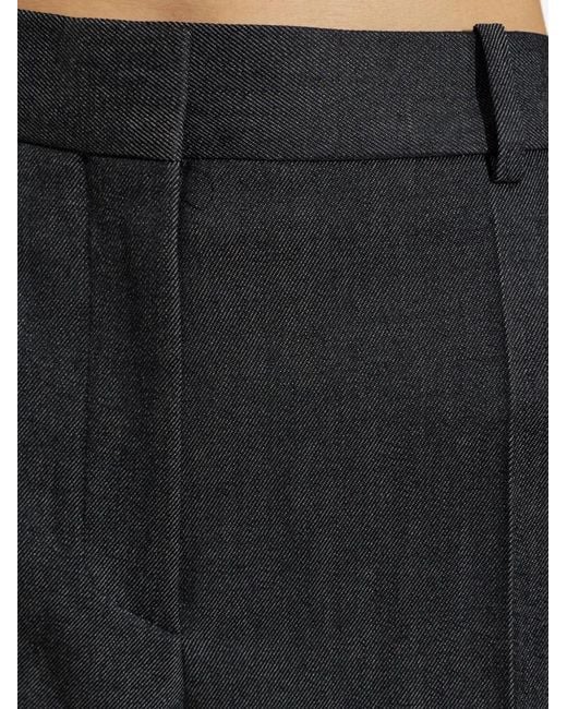 Balenciaga Blue Pressed-Crease Tailored Trousers