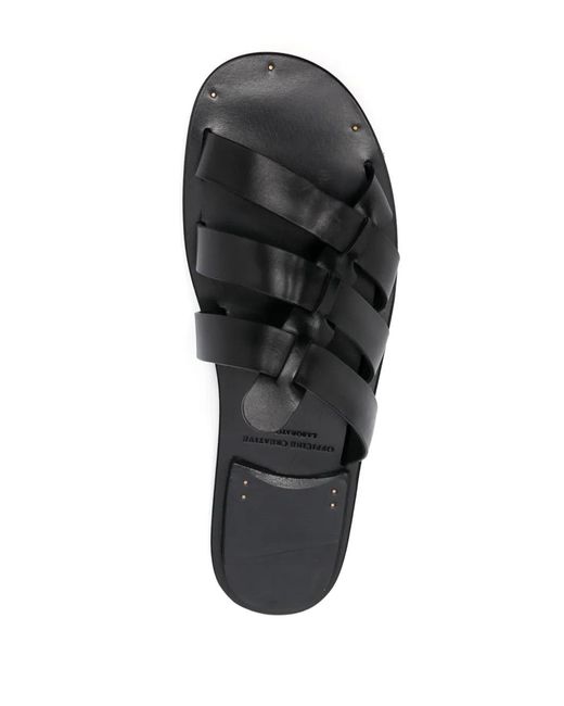 メンズ Officine Creative Kontaire 011 レザーサンダル Black