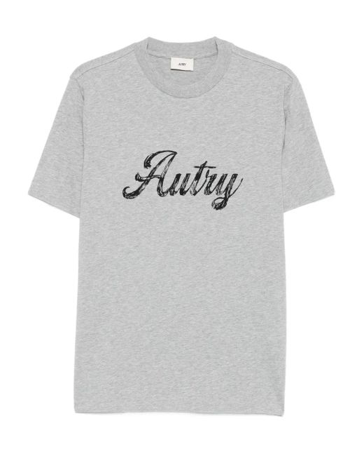 T-Shirt À Logo Script Autry pour homme en coloris Gray