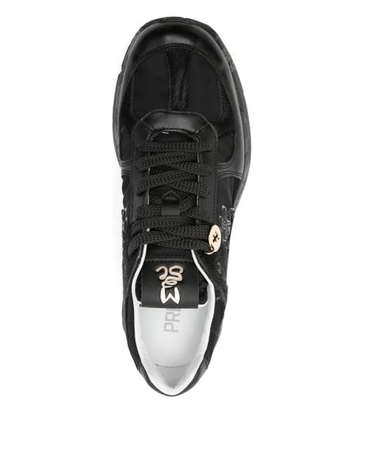 Premiata Black Mased Sneakers