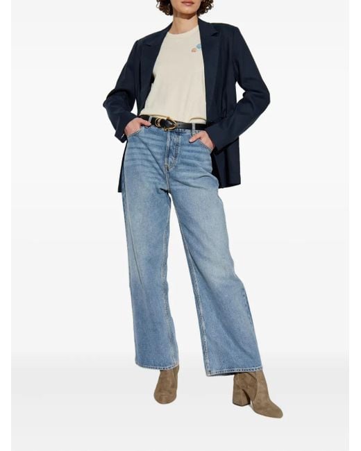 Rag & Bone Blue Single-Breasted Blazer