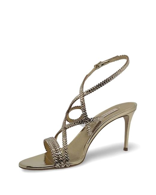 Casadei Natural Julia Josephine Strappy Sandals