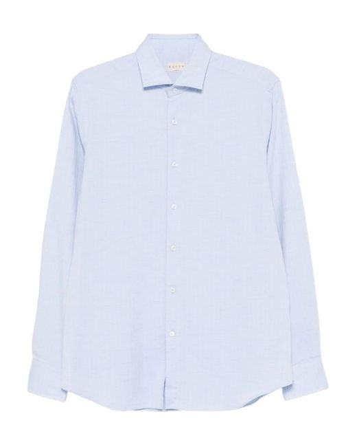 Xacus White Textured Shirt for men