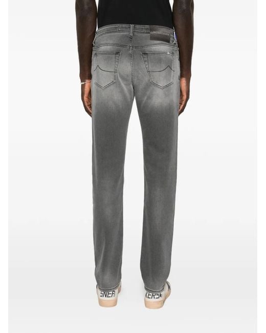 Jacob Cohen Gray Five-Pocket Denim Jeans for men