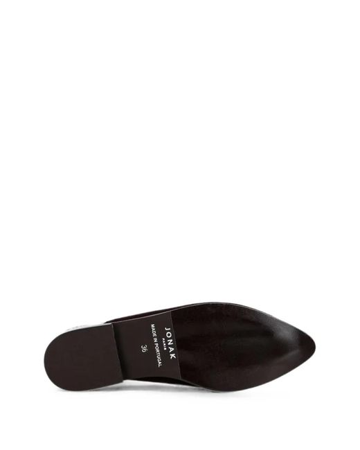 JONAK PARIS White Acajou Slingback Pointed-Toe Pumps