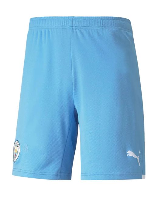 PUMA Blue Manchester City Track Shorts for men