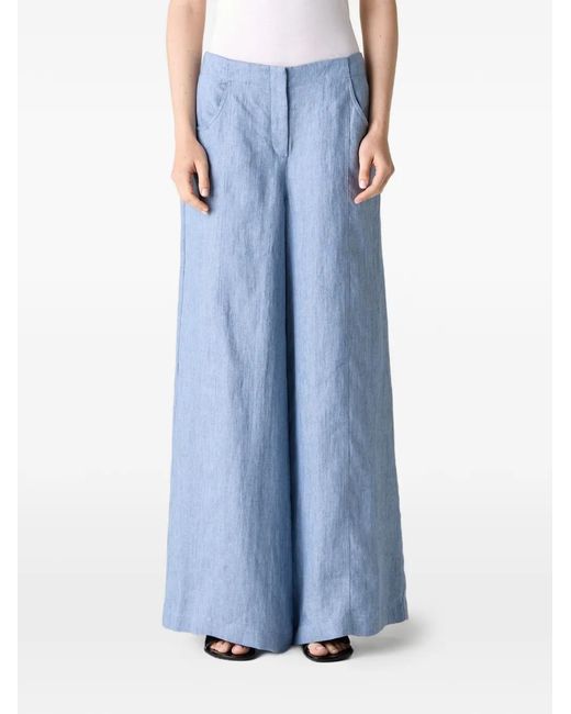 Twp Blue Demie Wide-Leg Trousers