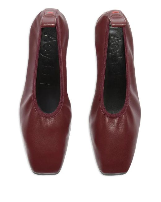Aeyde Brown 35Mm Narissa Ruched Pumps