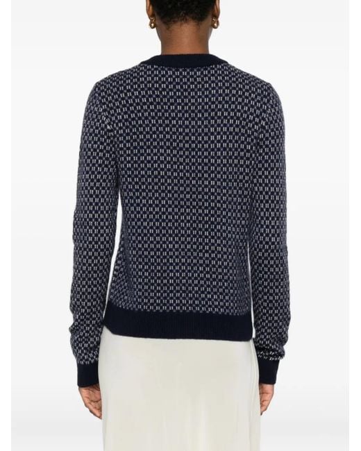 Eric Bompard クルーネック プルオーバー Blue