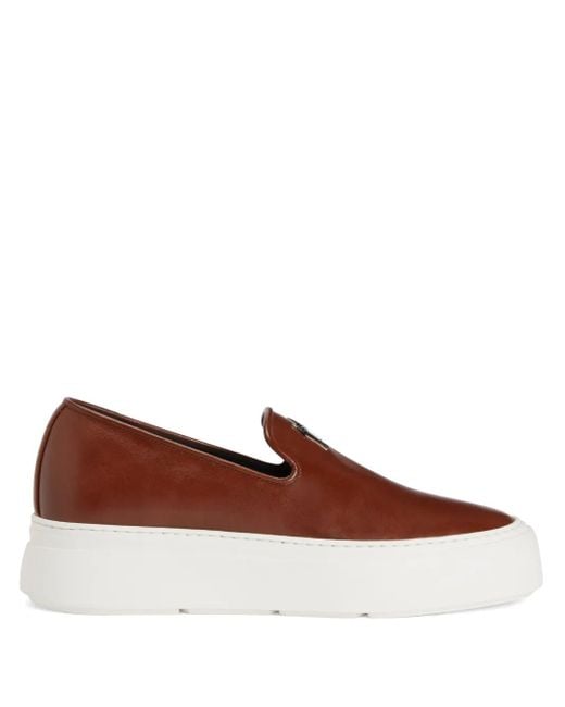 Giuseppe Zanotti Brown Gz Mike Slip-On Sneakers for men