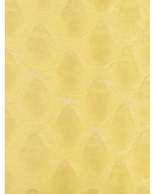 Roberto Cavalli Yellow Snake-Buckle Belt
