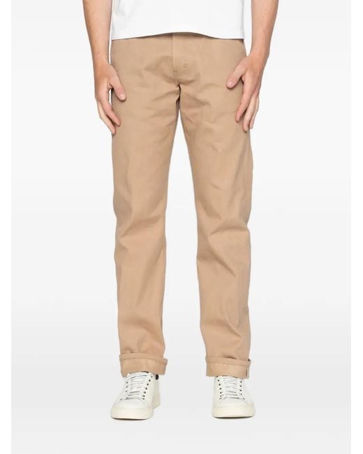 Naked & Famous Natural True Guy Selvedge Slacks Trousers for men