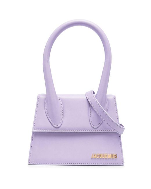 Jacquemus Logo-lettering Leather Bag in Purple | Lyst Canada
