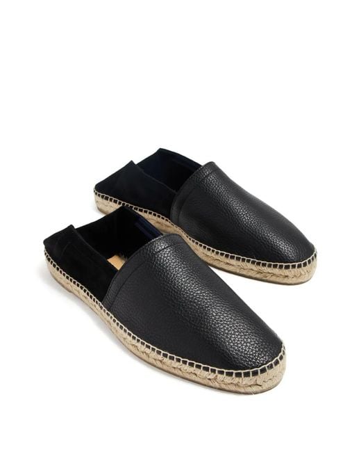 Castaner Black Suede Panel Flat Shoes for men