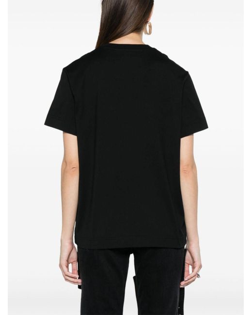 Givenchy Black 4g Flowers-print Cotton T-shirt