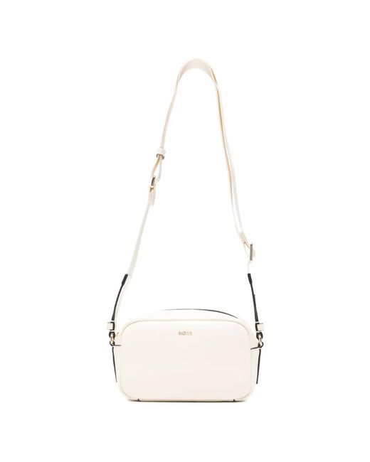 Boss White Mini Sandy Shoulder Bag