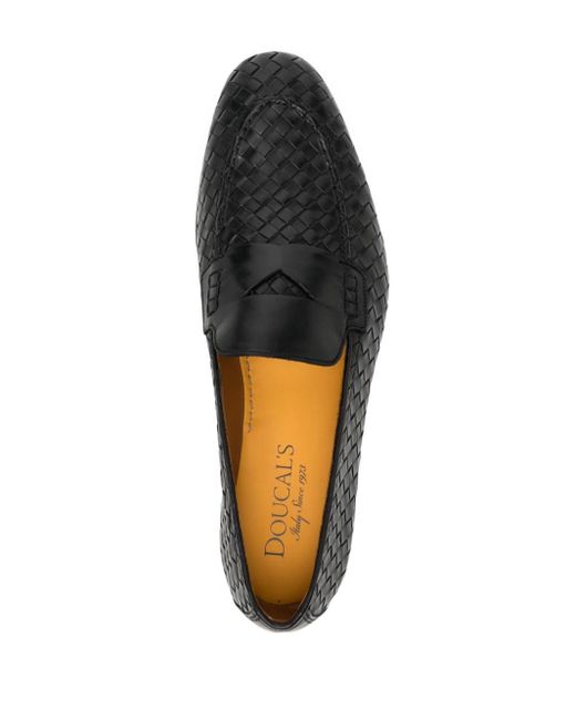 Doucal's Loafers Met Geweven-effect in het Black voor heren