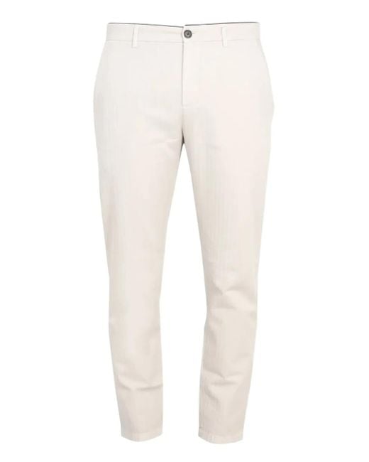 Department 5 Natural Button-Fastening Trousers for men