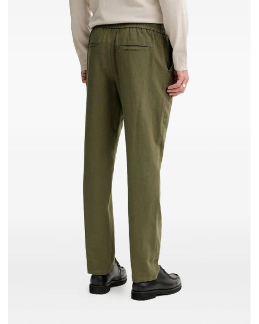 Les Deux Green Patrick Elastic-Waistband Trousers for men