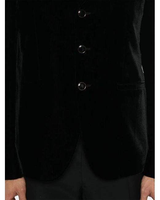 Saint Laurent Black Velour Blazer for men