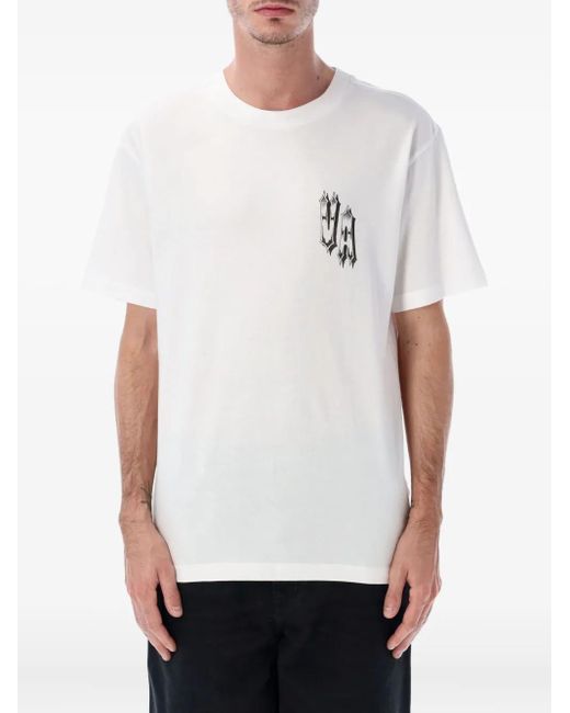 RVCA White Graphic-Print T-Shirt for men