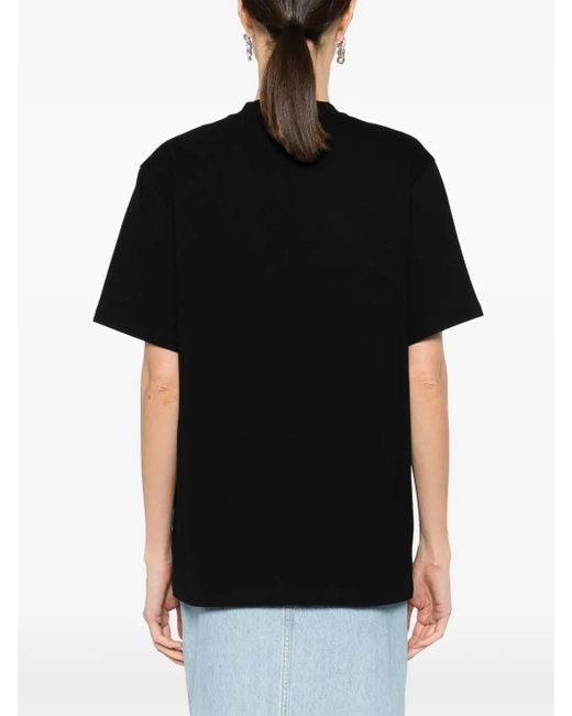 Stella McCartney Black T-Shirts And Polos