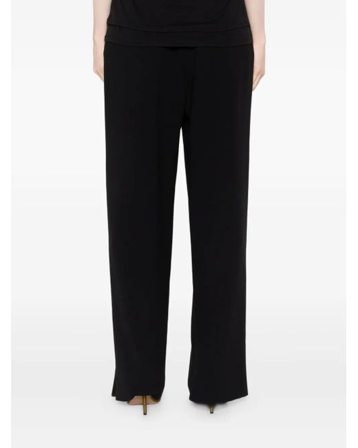 Giorgio Armani Black Pleated Trousers