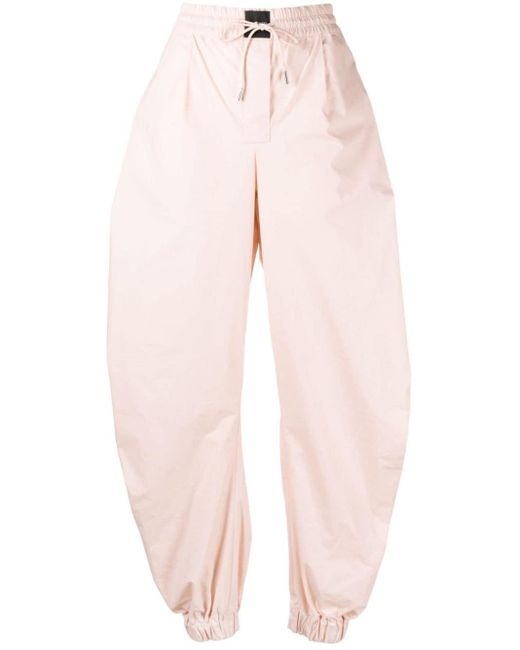 Pantalon de jogging en coton à coupe fuselée The Attico en coloris Pink