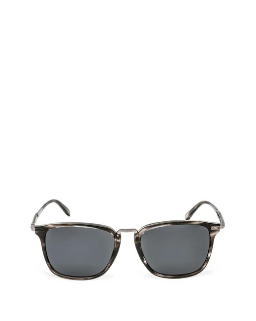 Ferragamo Gray Rectangle-Frame Sunglasses for men