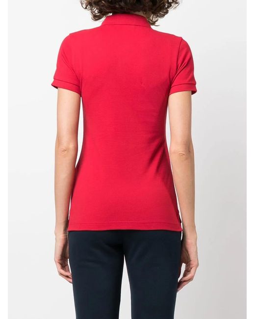 Rossignol Red Logo-Applique Polo Shirt