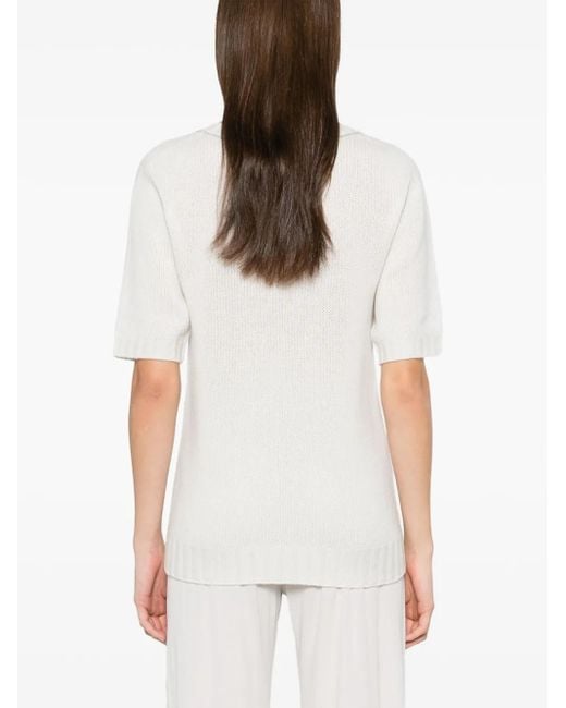 Fabiana Filippi White Bead-Detail T-Shirt