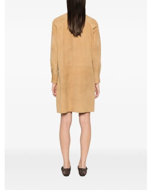 Polo Ralph Lauren Natural Suede Mini Dress