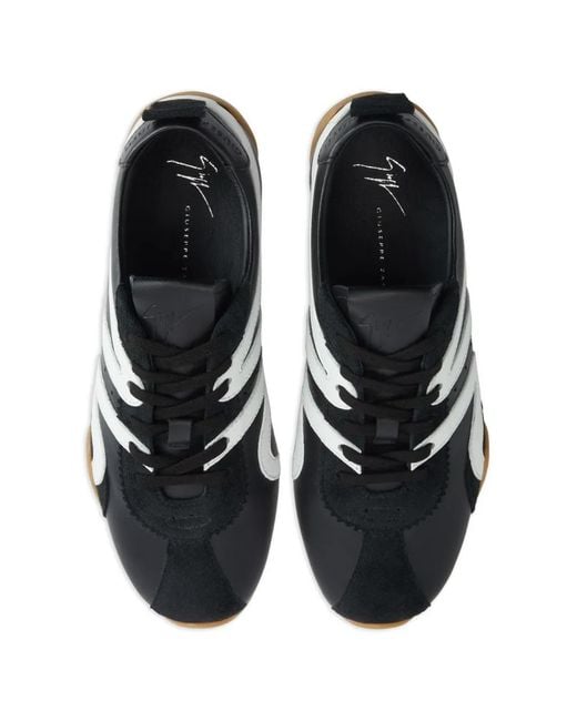 Giuseppe Zanotti Black Gz-Top Lace-Up Sneakers for men