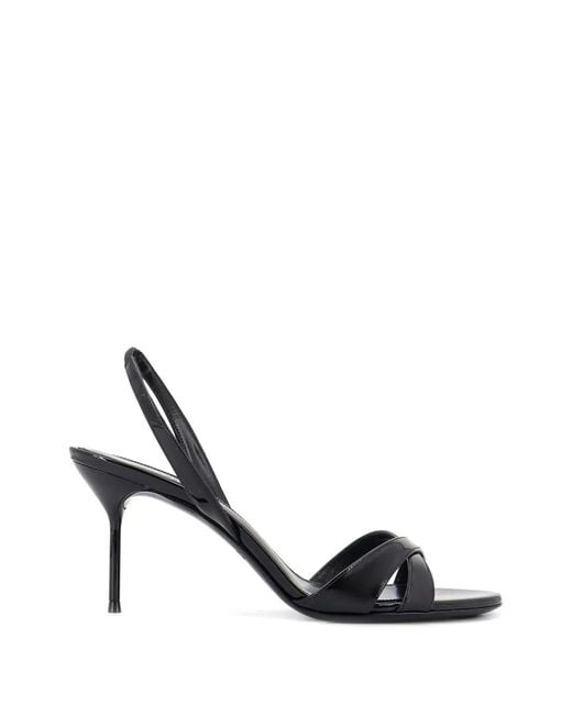 Paris Texas Black Lidia Slingback Sandals