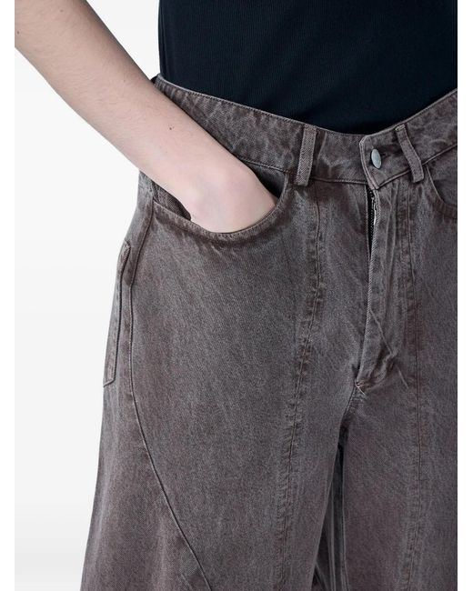 LUEDER Gray Wide-Leg Jeans