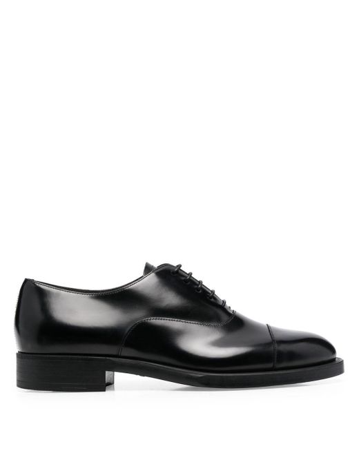 Giorgio Armani Leather Lace-up Oxford Shoes in Black for Men | Lyst Canada