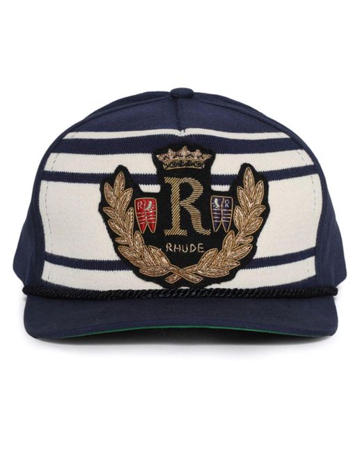 Rhude Blue Rope Crest Cap for men