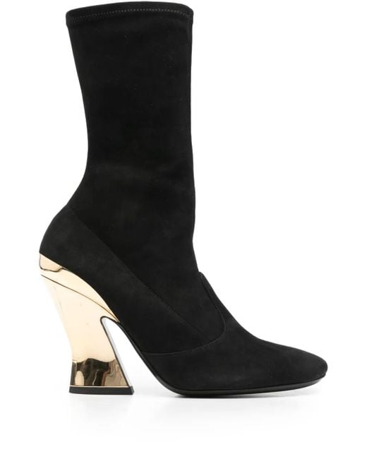 Givenchy Black 100Mm Skulpturierte Stiefel