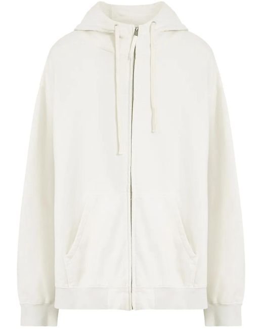 メンズ Maison Margiela ジップアップ パーカー White