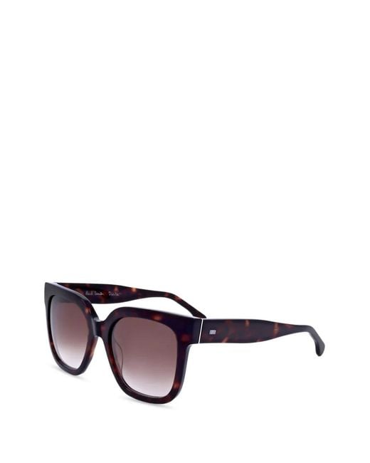 Paul Smith Brown Eckige Delta Sonnenbrille