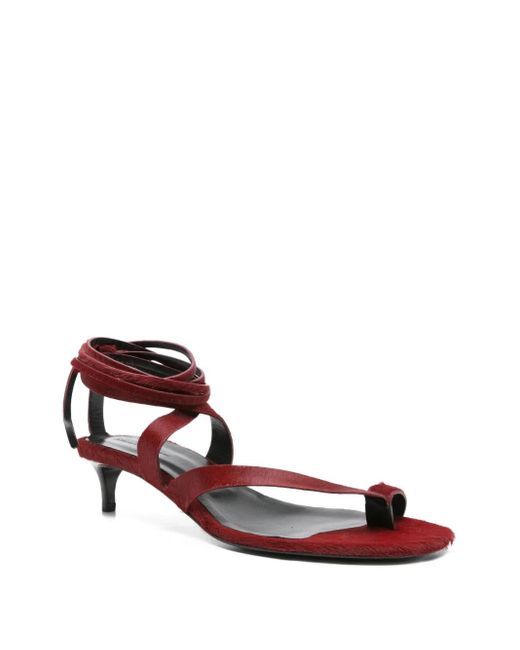 Khaite Brown 35Mm Aimee Heeled Sandals