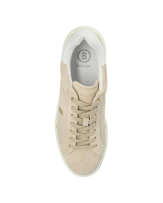 Bogner White Perforated-Detail Sneakers