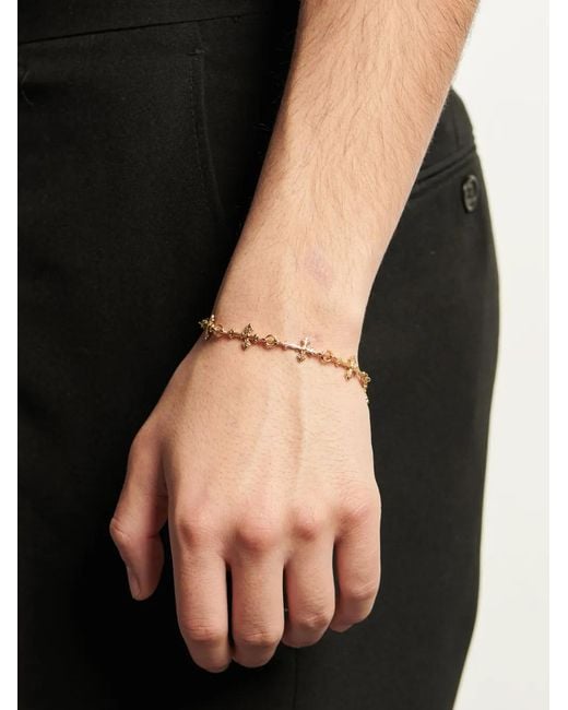 Emanuele Bicocchi Metallic Avelli Cross Sterling- Bracelet