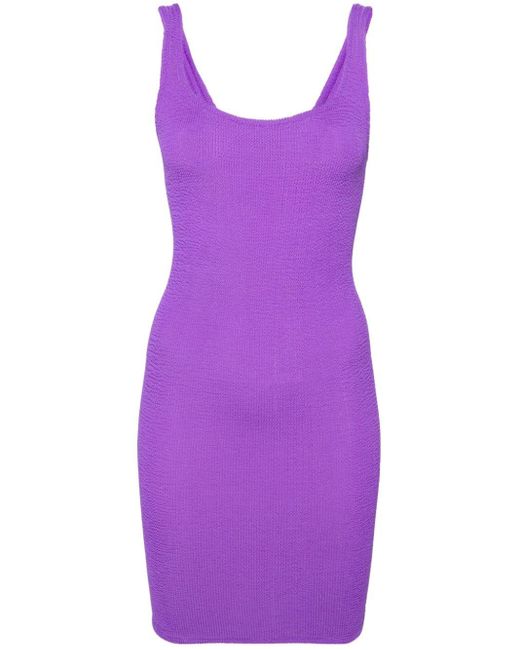 Mc2 Saint Barth Mini-jurk Met V-hals in het Purple