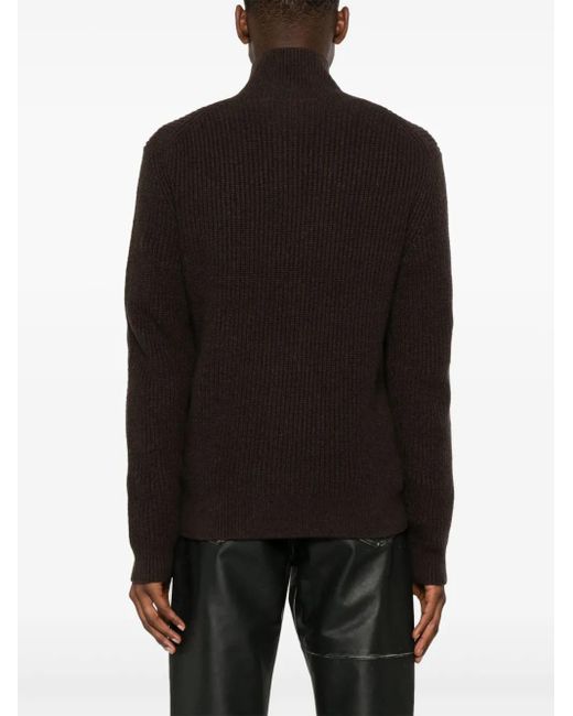 J.W. Anderson Black Half-Zip Sweater for men