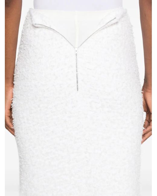 Balenciaga メタリック スカート White