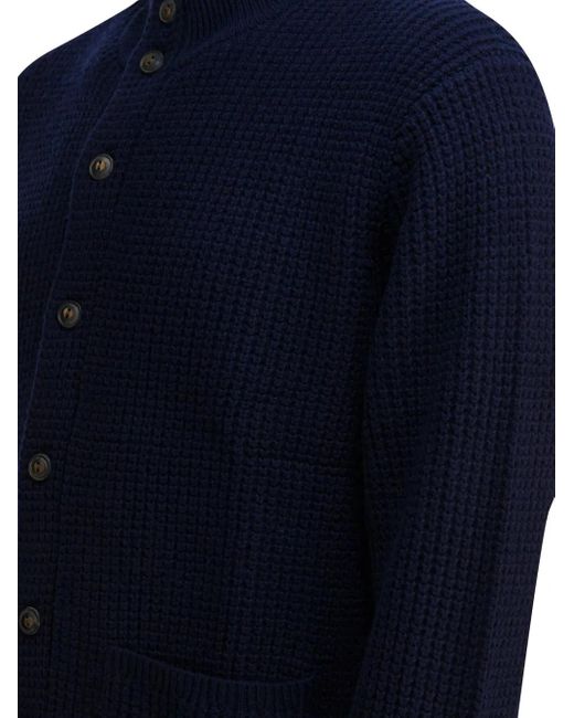 Cardigan En Maille Gaufrée Polo Ralph Lauren pour homme en coloris Blue