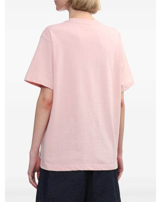 Chocoolate Pink Graphic-print Cotton T-shirt